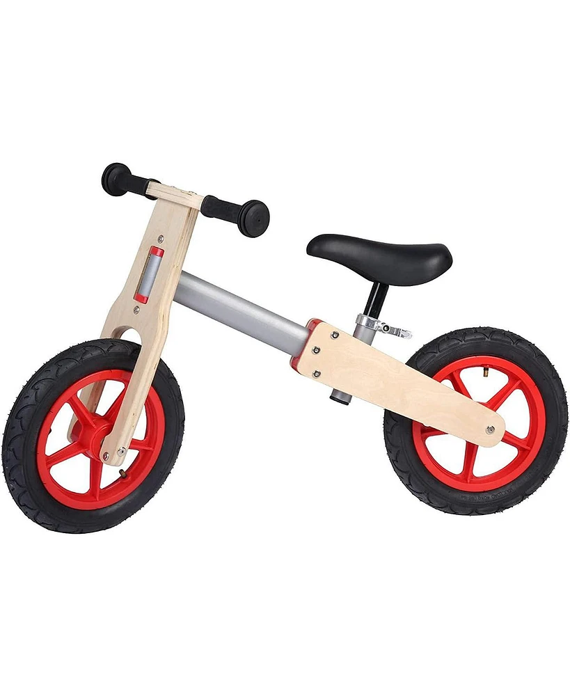 Slickblue Wooden Sport Balance Bike - Adjustable Seat for Children Ages 3 and Up