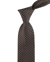 Calvin Klein Men's Ridge Grid-Pattern Tie