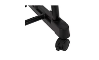 Slickblue Vertical & Horizontal Stretching Clothes Rack with Shoe Shelf - Single-Bar Design