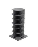 Slickblue 6-Layer 360° Rotating Shoe Cabinet Space-Saving Organizer for Easy Access and Stylish Storage