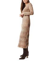 Sam Edelman Women's Darya Pleated Sweater Dress