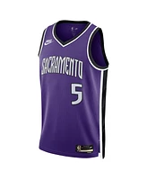 Nike Men's and Women's De'Aaron Fox Purple Sacramento Kings 2024/25 Swingman Jersey