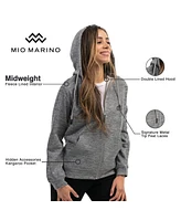 Mio Marino Plus Size Premium Zip-Up Hoodie with Smooth Matte Finish & Cozy Fleece Inner Lining Sweater with Hood