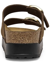 Birkenstock Women's Arizona Flex Nubuck Leather Platform Sandals from Finish Line