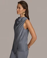 Donna Karan New York Women's Sleeveless Satin Top