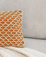 Boho Living Jada Jute Decorative Pillow, 12" x 20"