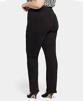 Nydj Plus Pull-On Straight Leg Pants