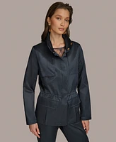 Donna Karan New York Women's Zip-Front Satin Jacket