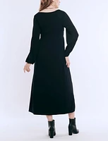 Motherhood Maternity Long Sleeve Empire Waist Maxi Dress