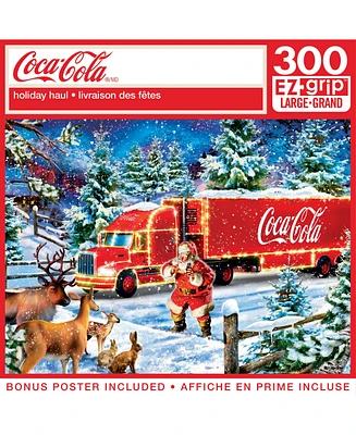 Masterpieces Holidays Coca-Cola Holiday Haul 300 Piece Ez Grip Puzzle