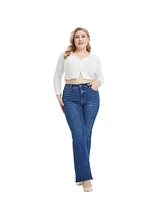 Bayeas Plus High Rise Bootcut Jeans