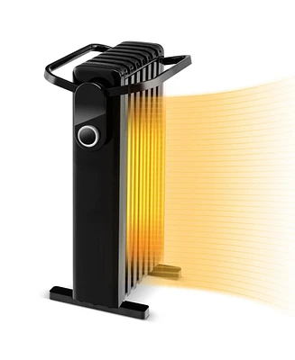 Sugift 1500W Electric Space Heater Oil Filled Radiator Heater with Foldable Rack