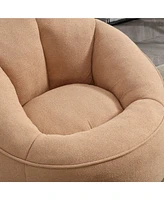 The Pop Home Adult Bean Bag Chair with Ottoman, Comfortable Couch Armrests for Living Room-The