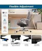 Slickblue Ergonomic Executive Office Chair Adjustable Swivel Chair for Home or Workplace Comfort