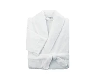 Cariloha Plush Bath Robe | White Unisex, Large/X-Large Viscose Material Soft, Comfortable, & Wicks Moisture