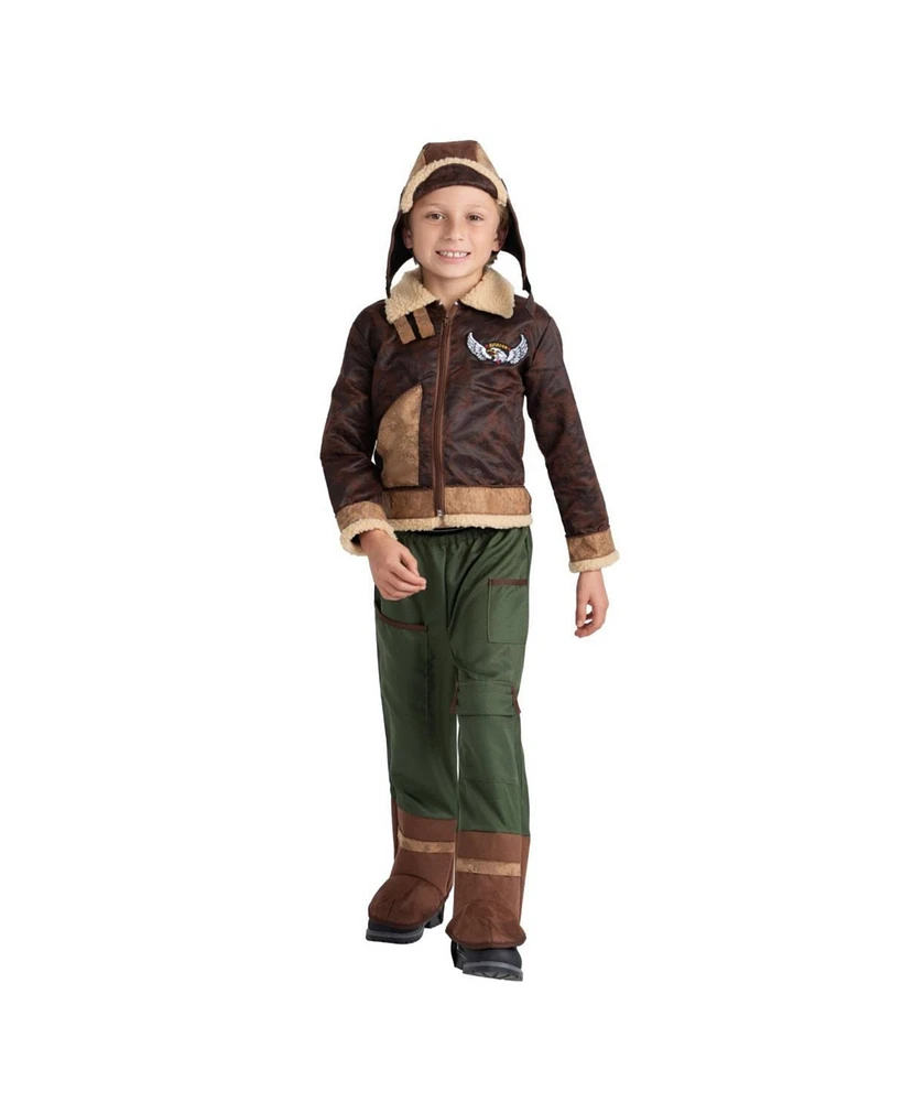 Dress Up America Aviator Jacket, Pants & Hat Costume Set