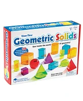 Learning Resources View-Thru Geometric Solids Set of 14