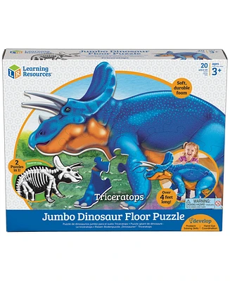 Learning Resources Jumbo Dinosaur Floor Puzzle Triceratops