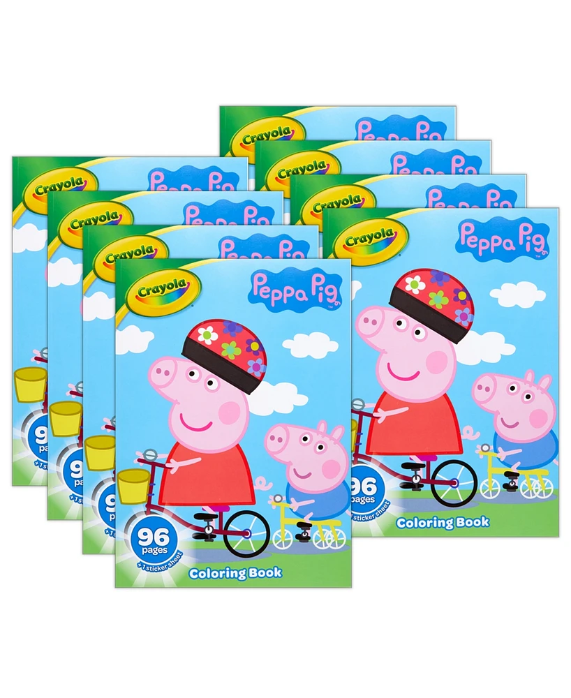 Crayola Peppa Pig Coloring Book, 8 Pack