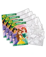 Crayola Giant Coloring Princess Pages, 4 Sets