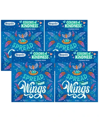 Crayola Colors of Kindness Adult Coloring Book, Pack of 4