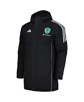 Men's adidas Black Seattle Sounders Fc Tiro 24 Full-Zip Hoodie Winter Parka