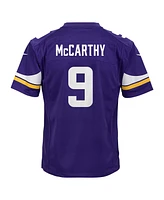 Nike Big Boys and Girls J.j. McCarthy Purple Minnesota Vikings Team Player Game Jersey