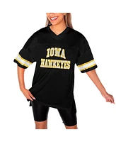 Gameday Couture Women's Black Iowa Hawkeyes Until Kickoff Rhinestone Fashion T-Shirt