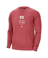 Jordan Men's Red Chicago Bulls Courtside Statement Edition Heavyweight Pullover Sweatshirt