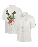 Tommy Bahama Men's White Arizona Cardinals Coconut Matchup Camp Button-up Shirt