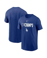 Nike Men's Royal Los Angeles Dodgers 2024 National League Champions Logo T-shirt