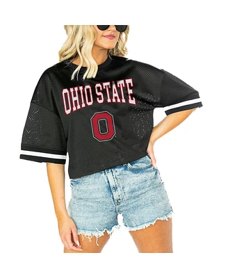 Gameday Couture Women's Black Ohio State Buckeyes Game Face Fashion Jersey