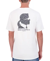 Karl Lagerfeld Paris Men's Back Cameo Print Logo T-Shirt