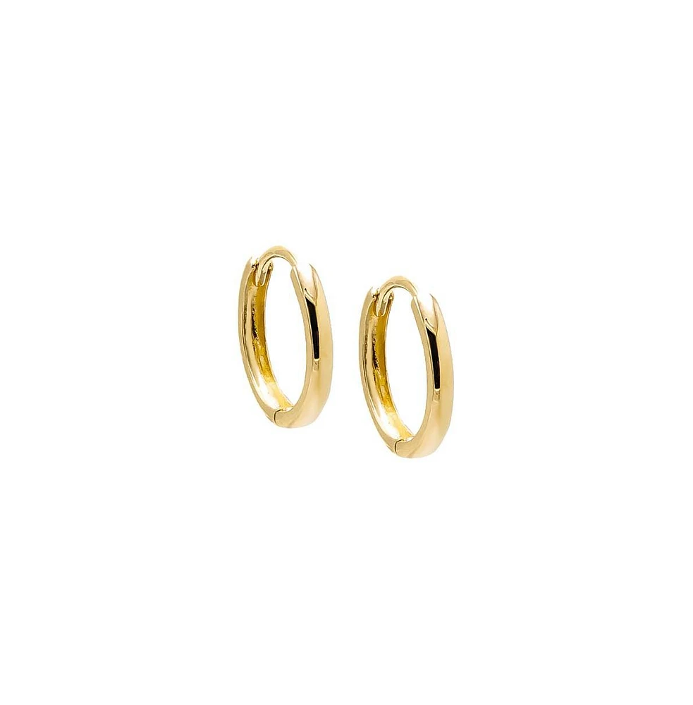 By Adina Eden Solid Huggie Earring 14K