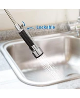 Slickblue Single-Handle Pull-Down Kitchen Faucet with 360° Swivel, Stainless Steel