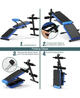 Hongge Adjustable Sit Up Bench with Lcd Monitor