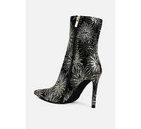 London Rag Oleander Sequin Embellished Stiletto Boots