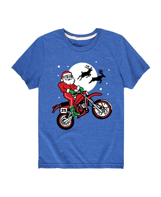 Hybrid Big Boys Santa Motorcycle Graphic Tee