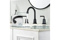 Casainc 8 Inch Widespread 2-Handle Bathroom Sink Faucet with Drain Assembly
