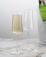 Stolzle Lausitz Power Champagne Flutes, Set of 4