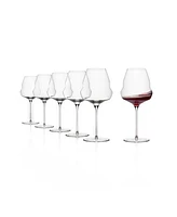 Stolzle Lausitz Cocoon Burgundy Glasses, Set of 6