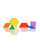 edxeducation Translucent Sensory Pattern Blocks