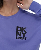 Dkny Sport Women's Embroidered-Logo Sweatshirt