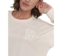 Dkny Sport Women's Embroidered-Logo Sweatshirt
