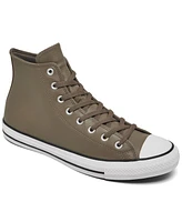 Converse Men's Chuck Taylor All Star Leather High Top Casual Sneakers from Finish Line