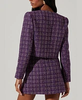 Astr The Label Lyssa Tweed Jacket Covina Tweed Mini Skirt