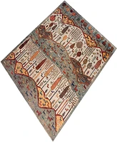 Adorn Hand Woven Rugs Tribal M1999 7'10"x9'7" Area Rug