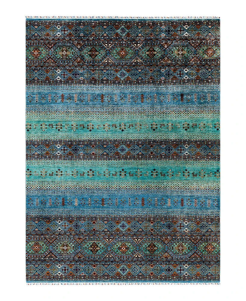 Adorn Hand Woven Rugs Tribal M1999 9'1"x12'7" Area Rug