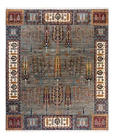 Adorn Hand Woven Rugs Tribal M1999 8'2"x9'9" Area Rug