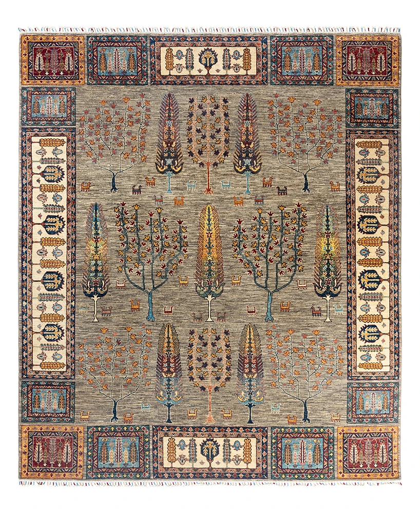 Adorn Hand Woven Rugs Tribal M1999 8'4"x9'8" Area Rug